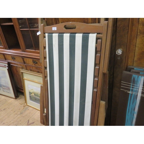 371 - Pair of Vintage Folding Deck Chairs