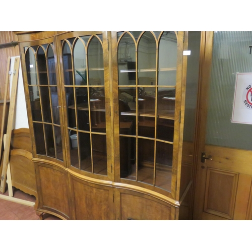 386 - Mahogany and Glazed 6 door Bookcase