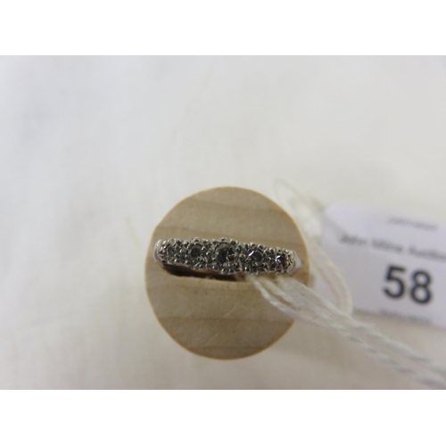 58 - 18ct Gold Five Stone Diamond Ring