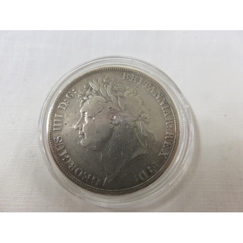 63 - 1821 George IV Silver Crown