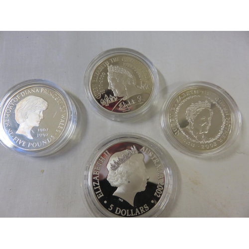 75 - Four Boxed Silver Royalty Coins