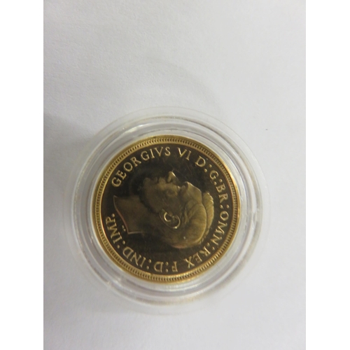 108 - 1937 George V1 Proof Half Gold Sovereign