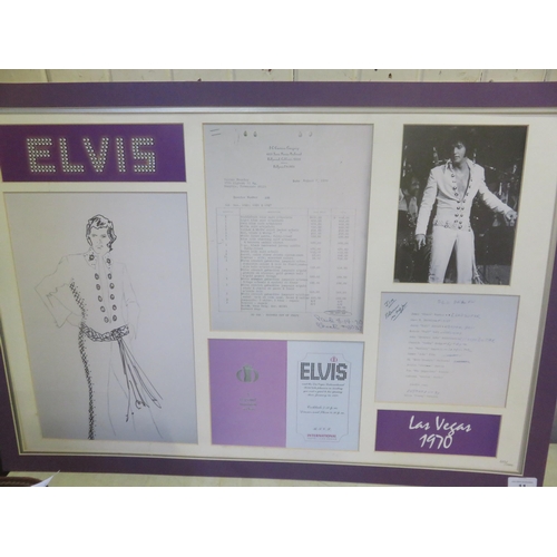 11 - Frame with Elvis Paraphernalia