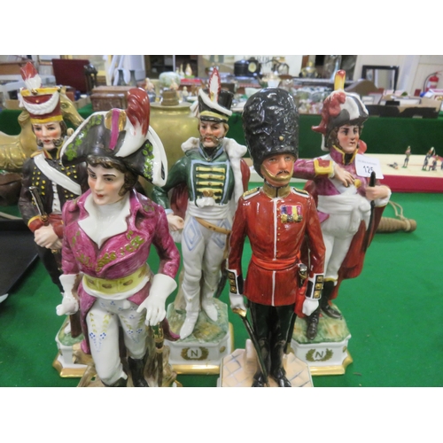 125 - Five Military Figurines