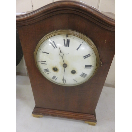 148 - Mahogany Cased Mantel Clock