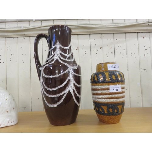 168 - West German Jug and Vase