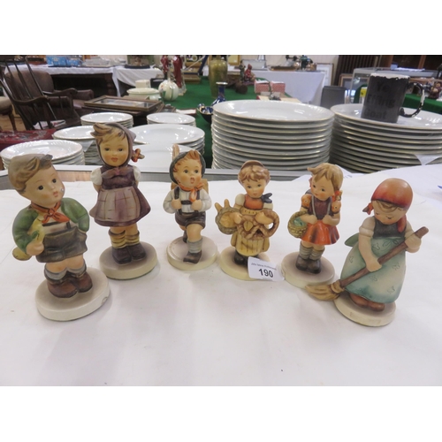 190 - Six Hummel Figures