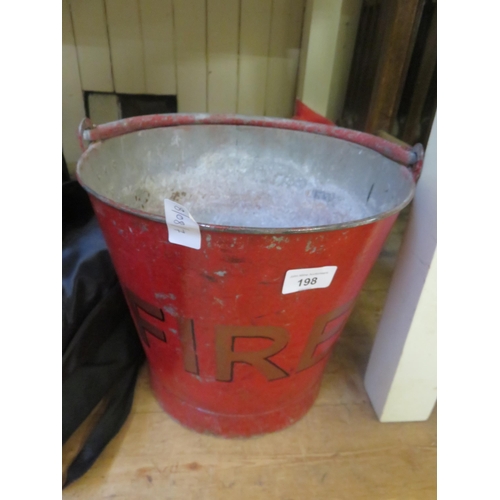 198 - Vintage Fire Bucket