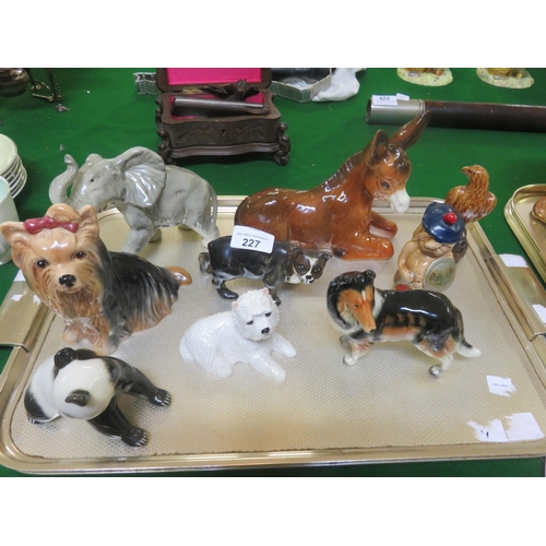 227 - Tray of Mixed Animal Figures