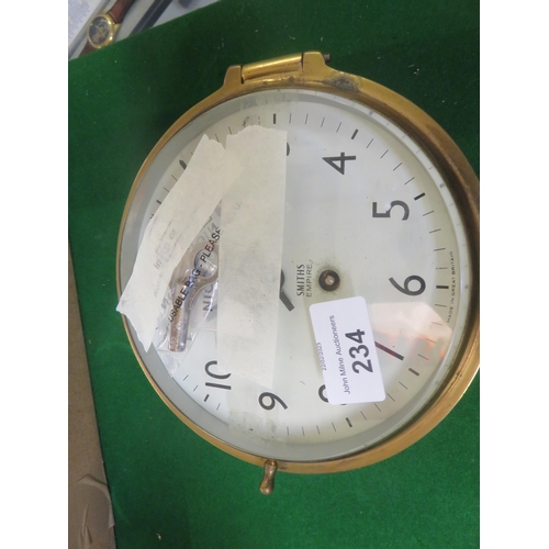 234 - Smiths Brass Ships Clock