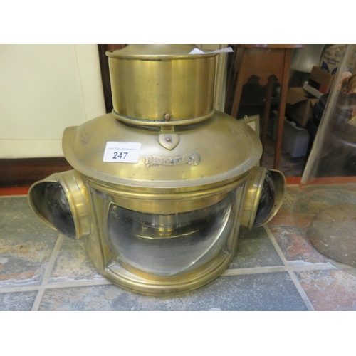 247 - Brass Oil Lamp