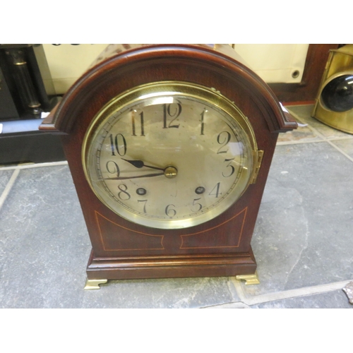 249 - Mahogany Mantel Clock