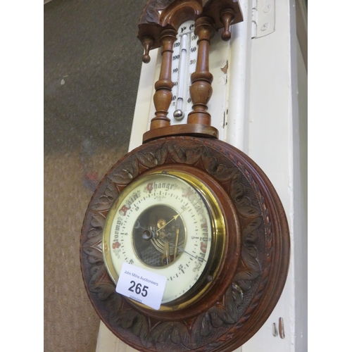 265 - Oak Cased Barometer