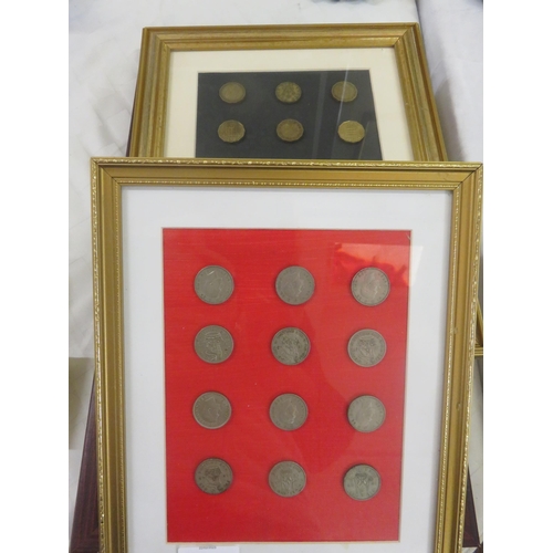 284 - Five framed of British Coins