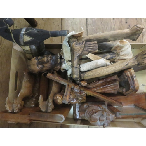 320 - Box of Wooden Ware