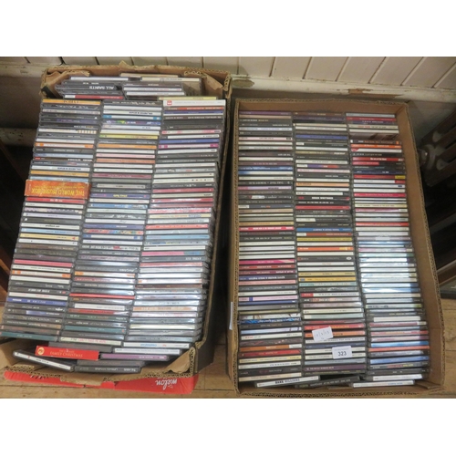 323 - Four boxes of CD's