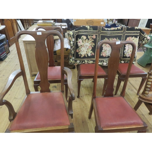 334 - Set of Six Mahogany Framed High Back Chairs