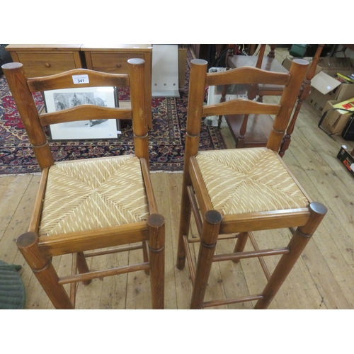 341 - Small Stool and Two Bar Stool