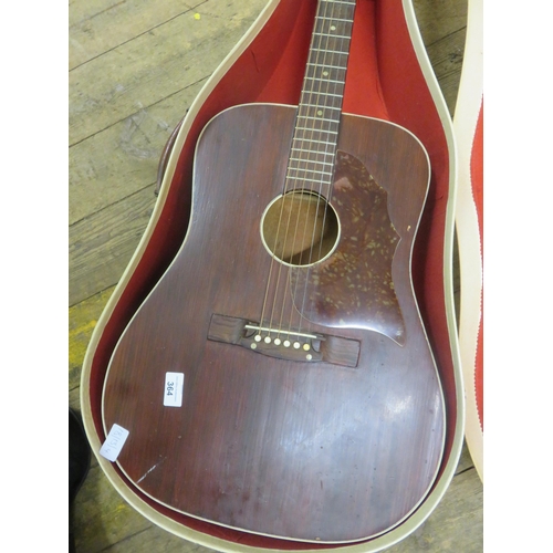 364 - 1960's Acoustic Guitar in case