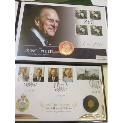 87 - Commemorative Gold Coin Cover and similar Silver Coin Cover