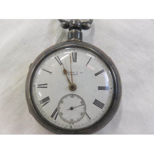 111F - Croft & Co. of London Silver Pocket Watch