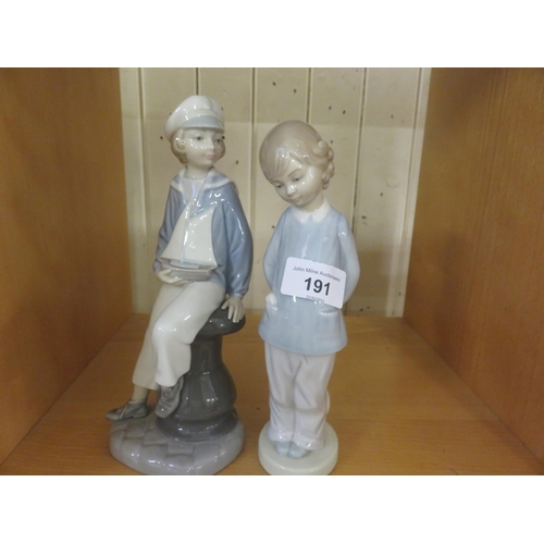 191 - Two Lladro Figure Ornaments