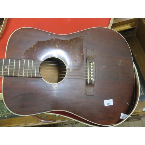 364 - 1960's Acoustic Guitar in case