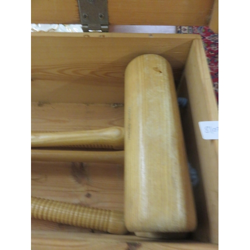 330 - Boxed Jaques Croquet Set