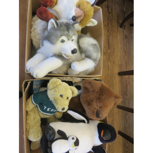 422 - Two Boxes of Various Teddies