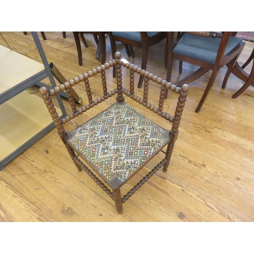 427 - Corner Antique Stool