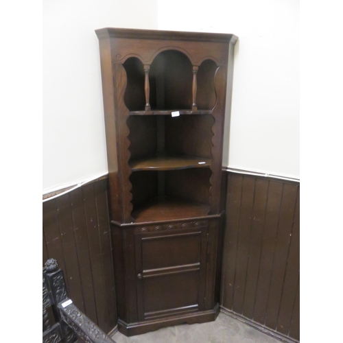 430 - Dark Wood Corner Unit