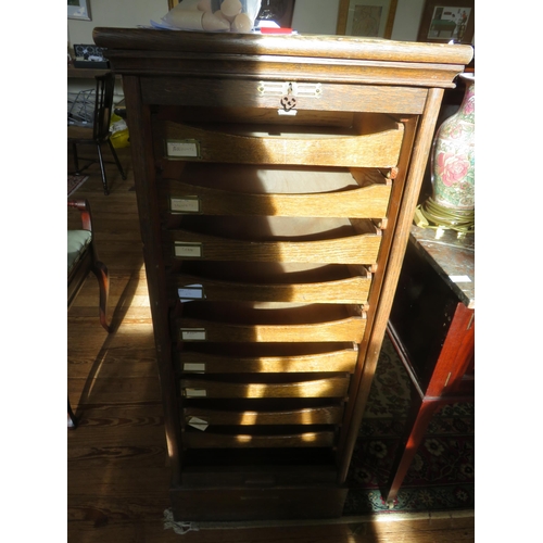 394 - Shutter Fronted Filing Cabinet