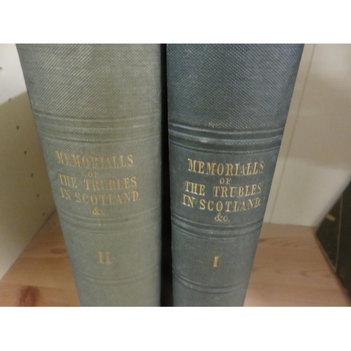 163 - Memorials of The Trubles in Scotland and England AD 1624 - 1645 by J Spalding.  Two Vols. Aberdeen 1... 