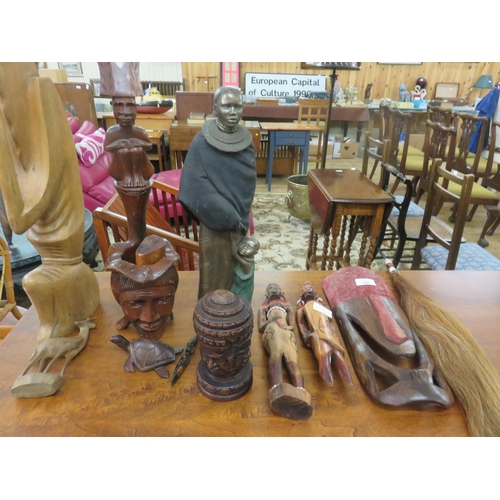 166 - Quantity of African Tribal Sculptures