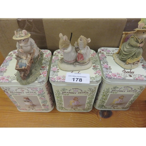 178 - Large quantity of boxed B.F.A. Brambly Hedge figures