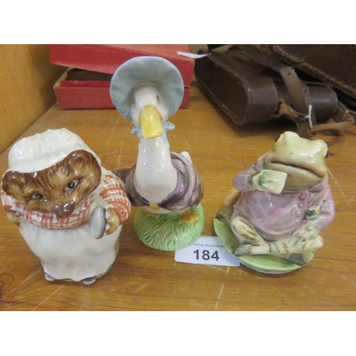 184 - Three Beatrix Potter Figures