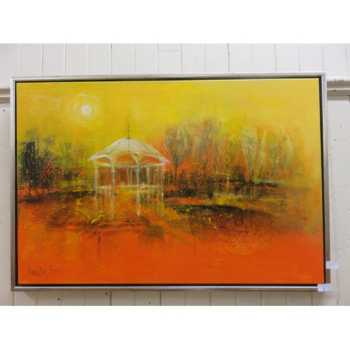 2 - Framed Oil Painting - Duthie Park Bandstand - Kanita Sim