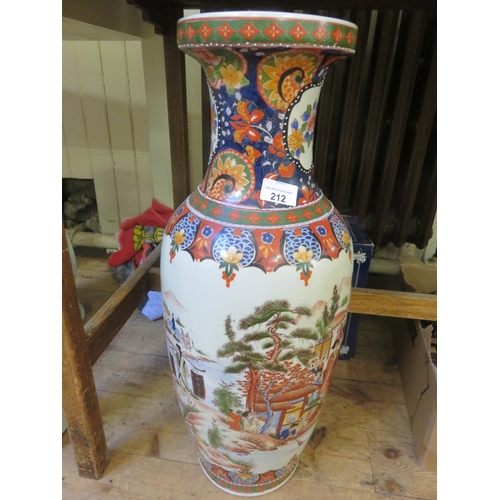 212 - Oriental Floor Standing Vase