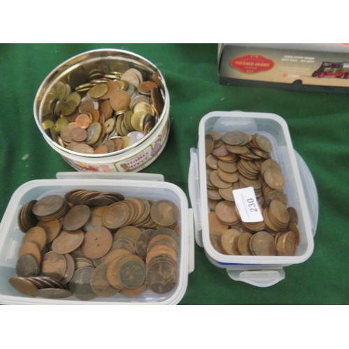 230 - Three Boxes of coins of the World