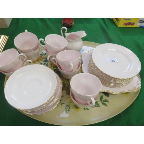 243 - Pink Tuscan Teaset