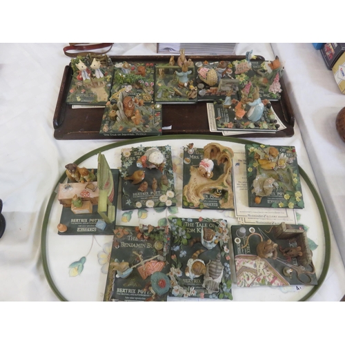 331 - Two Trays of Beatrix Potter with Certificates