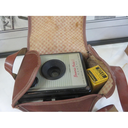 334 - Cased Brownie Model 1 Camera