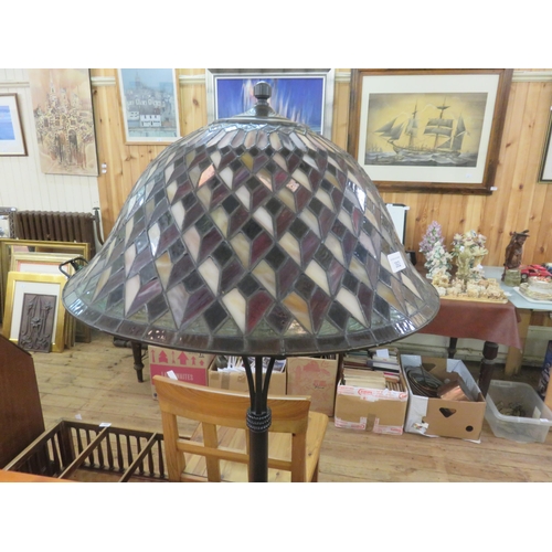 392 - Tiffany Style Standard Lamp and shade