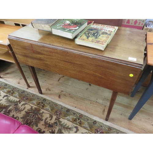 394 - Inlaid Mahogany Pembroke Table with drawer