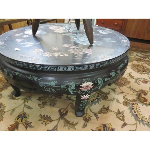 406 - Chinese style Lacquered Circle Table