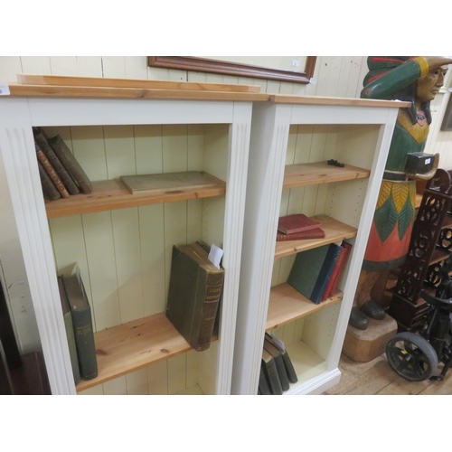 420 - Two painted Pine Bookcases