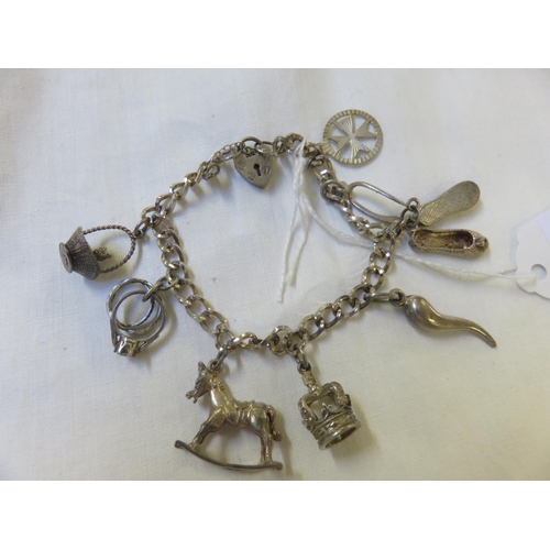 89 - Silver Charm Bracelet