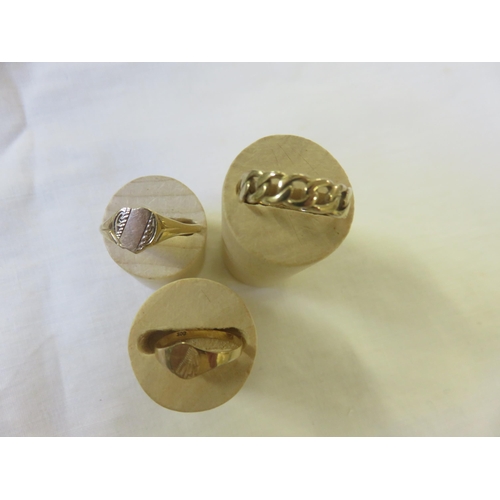 95 - Three 9ct Gold Rings 3gms