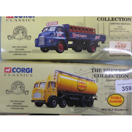 359 - Four boxed Corgi Classic Trucks, The Brewery Collection