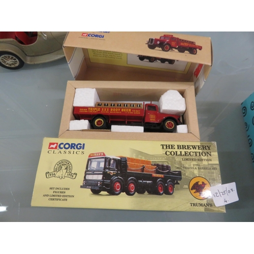 359 - Four boxed Corgi Classic Trucks, The Brewery Collection